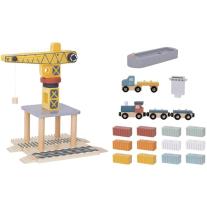 Дървен пристанищен кран Tooky Toy
