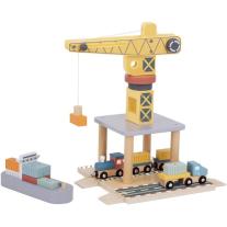 Дървен пристанищен кран Tooky Toy