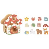 Дървен сортер Tooky Toy Гъбка