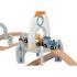 Дървен влак с релси Tooky Toy Космическа станция
