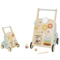 Дървена бебешка проходилка Tooky Toy, Веселата лисичка