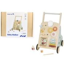 Дървена бебешка проходилка Tooky Toy, Веселата лисичка