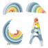Дървена дъга Монтесори Tooky Toy Пастелни цветове
