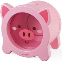 Дървена детска касичка Janod, Прасенце