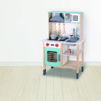 Дървена детска кухня с аксесоари и черна дъска Tooky Toy, Детски свят