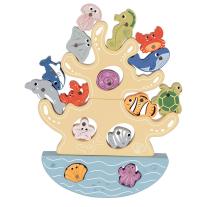 Дървена игра 3в1 Tooky Toy Риболов