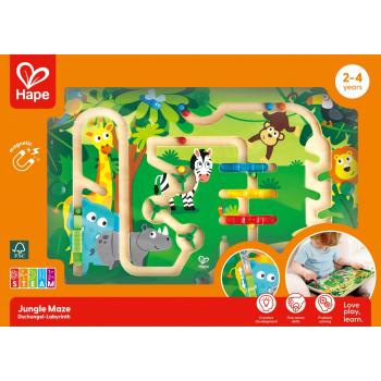 Дървена игра Hape, Магнитен лабиринт, Джунгла