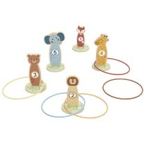 Дървена игра с рингове Tooky Toy Животни