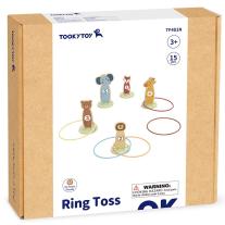 Дървена игра с рингове Tooky Toy Животни