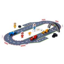 Дървена игра Tooky Toy, Състезание с колички