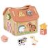 Дървена къщичка-сортер Tooky Toy Моите приятели от фермата
