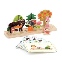 Дървена логическа игра Vilac, Направи си гора