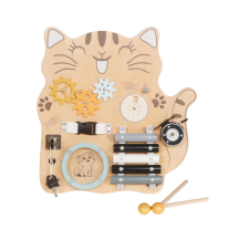 Дървена монтесори дъска Moni Toys, Cat