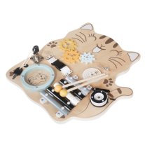 Дървена монтесори дъска Moni Toys, Cat