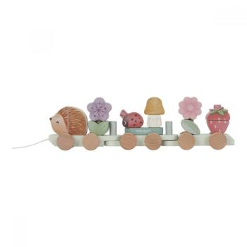 Дървено влакче за дърпане от модули Little Dutch, Fairy Garden