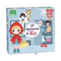 Детска дървена игра с магнити Vilac, Гардеробът на Миа