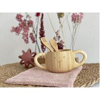 Детска бамбукова чаша с дръжки BamBam