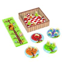 Детска дървена игра Tooky Toy, Катеричка в овощната градина