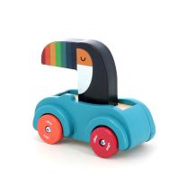 Детска дървена количка за игра Vilac, Тукан