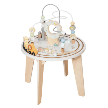 Детска дървена образователна маса с лабиринт и мъниста Ginger Home