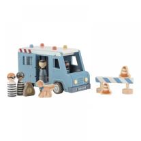 Детска дървена играчка полицейски ван Little Dutch