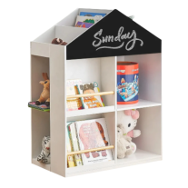 Детска етажерка за книги и играчки Ginger Home, Монтесори, Бяла