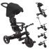 Детска сгъваема триколка със сенник 4 в 1 Globber Explorer Trike Black