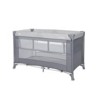 Детска сгъваема кошара на 2 нива Lorelli - Torino, Grey striped elements