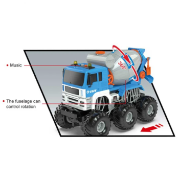 Детски бетоновоз със звуци, светлини и дистанционно управление Crazon