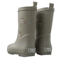 Детски ботуши от 100% естествена гума Fresk Deer Olive, р-р 21-32