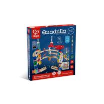 Детски дървен комплект с писта и топчета Hape, Quadrilla: Усъвършенствано кодиране