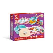 Детски дървен комплект за готвене и сервиране Hape, 21 части