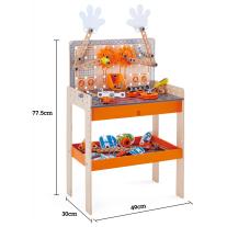 Детски дървен комплект за игра Hape, Дървена работна маса, Млад изобретател