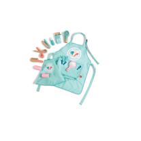 Детски дървен комплект за игра Hape, Малки фризьори, 15 части