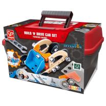 Детски дървен комплект за игра Hape, Млад изобретател, Автомобил