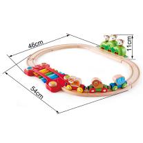 Детски дървен комплект за игра Hape, Музикална железница