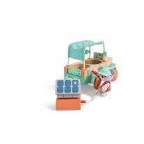 Детски дървен комплект за игра Hape, Слънчеви офроуд приключения, 11 части