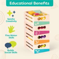 Детски дървен комплект за игра от 24 части Battat, Хранителни продукти