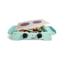 Детски дървен комплект за игра със звуци Hape, Барбекю и скара