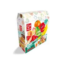 Детски дъвен комплект за рязане Hape, Плодове