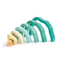 Детски дървени форми за подреждане Hape, Полярна Мечка