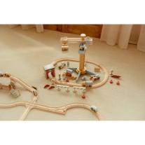 Детски дървен сет с кран Little Dutch