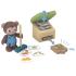 Детски интерактивен дървен комплект Hape, Органична оранжерия