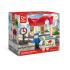 Детски комплект за игра Hape, Интерактивна ЖП гара, 5 части