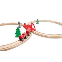 Детски комплект за игра Hape, Класическа железопътна осмица