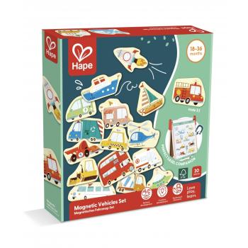 Детски образователен комплект за игра Hape, Магнитни превозни средства