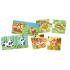 Детски образователен пъзел Hape, Семейства животни, 36 части