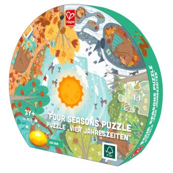 Детски образователен пъзел за под Hape, Четири сезона
