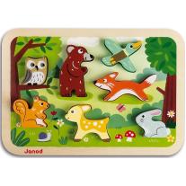 Детски пъзел с 3D части Janod, Гора