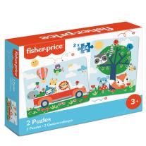 Детски пъзел за игра Fisher Price, Приключения с приятели, 2х24 части